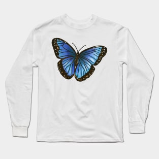 Blue Morpho Long Sleeve T-Shirt